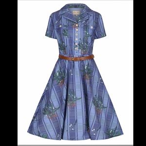 Lindy Bop Retro Lilith Highland Check Shirt Dress